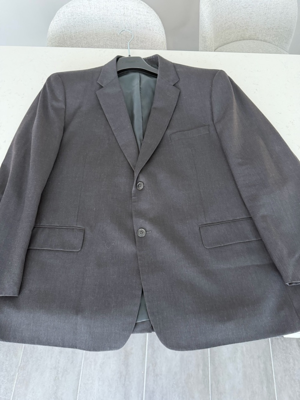 Joseph & Feiss Men's Dark Gray Two-Button Sport Coat